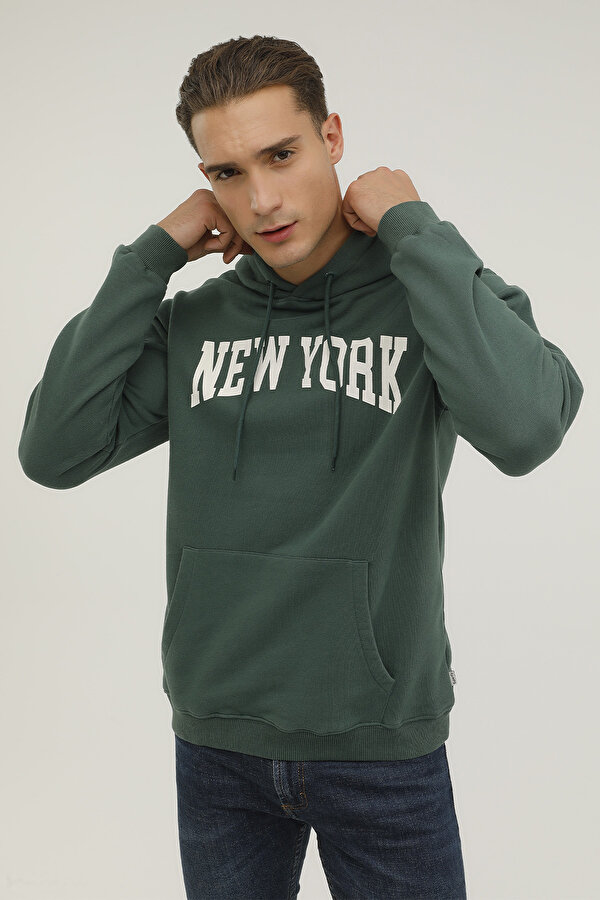 Superfly MEN KAPŞ. SWEAT-10 Yeşil Erkek Sweatshirt