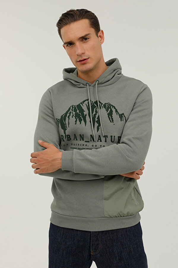 Lumberjack M-CG557 NATURE HOODIE 2PR KHAKI Man 449