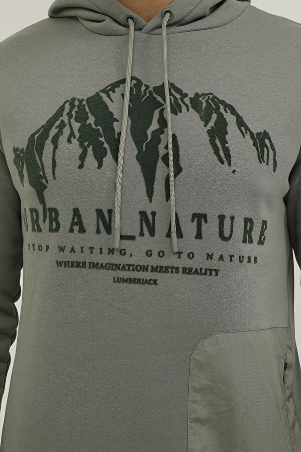 Lumberjack M-CG557 NATURE HOODIE 2PR KHAKI Man 449