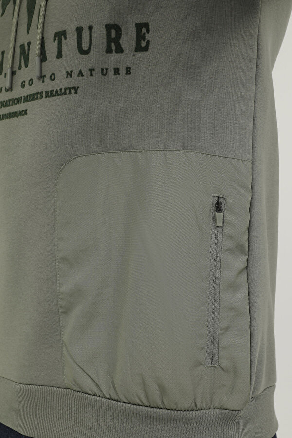 Lumberjack M-CG557 NATURE HOODIE 2PR KHAKI Man 449