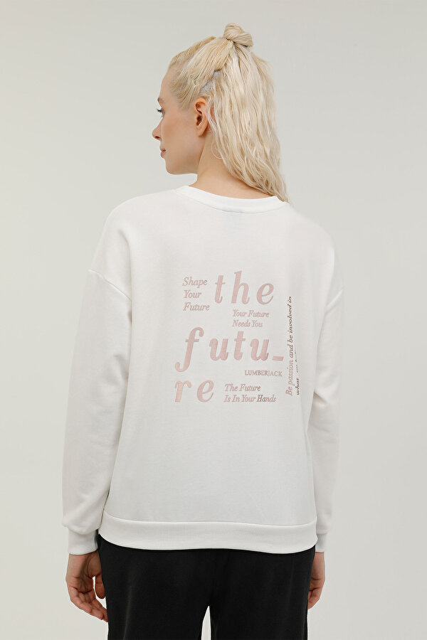 Lumberjack W-GF20 HAILEY BACK PRINTE ECRU Woman 060