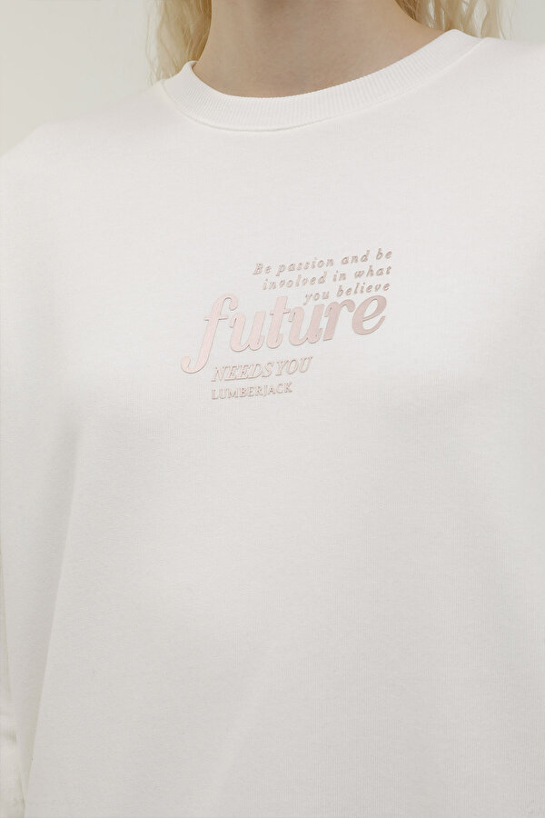 Lumberjack W-GF20 HAILEY BACK PRINTE ECRU Woman 060