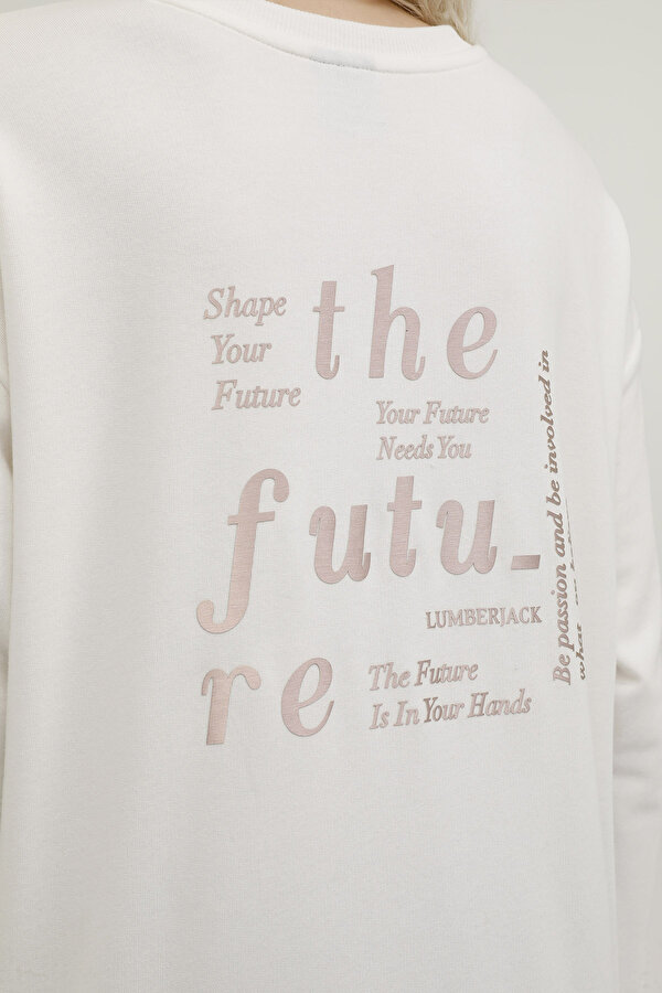 Lumberjack W-GF20 HAILEY BACK PRINTE ECRU Woman 060