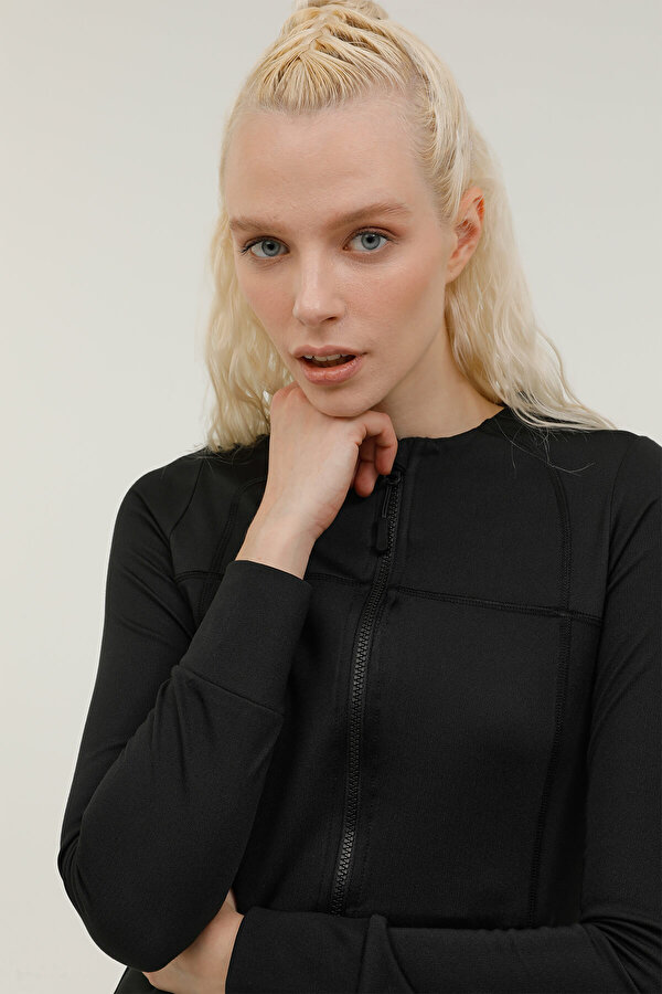 Lumberjack W-SN112 KALINA FULL ZIP T BLACK Woman 124