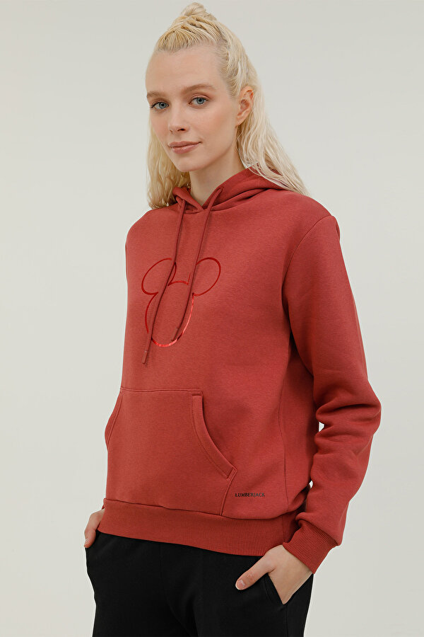Lumberjack W-Mickey Hoodie 2Pr Красный 002 Женщина Толстовка С Капюшоном