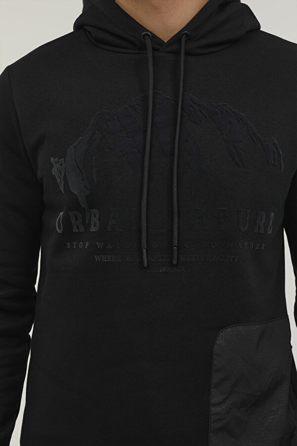 Lumberjack M-Cg557 Nature Hoodie 2Pr Черный Мужчина Толстовка С Капюшоном