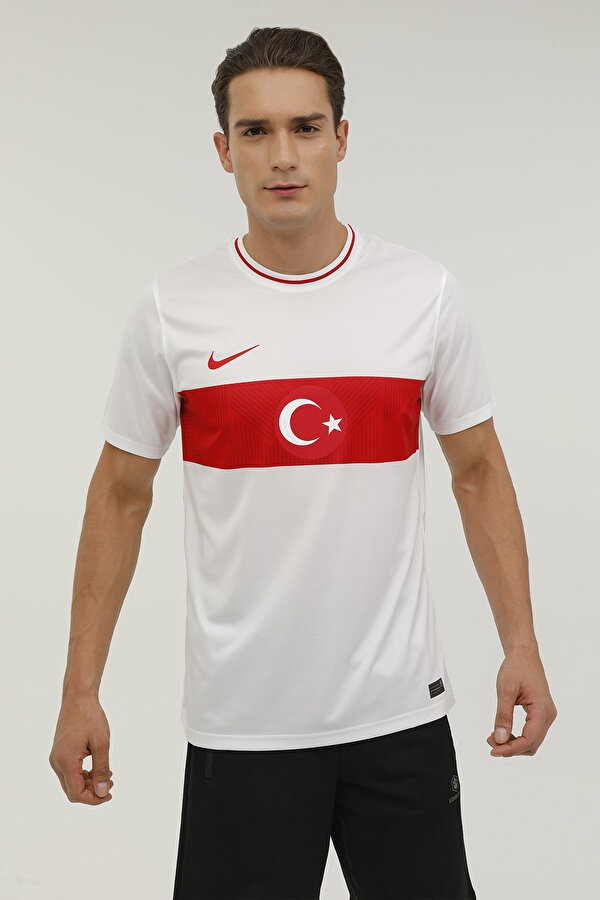 Nike TUR M NK DF FTBL TOP SS H Beyaz Erkek Forma