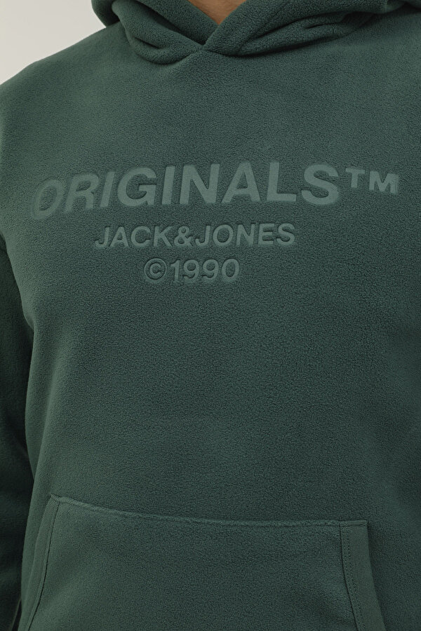 Jack &amp; Jones JORSLOPE FLEECE SWEAT HOO Haki Erkek Sweatshirt IV8543