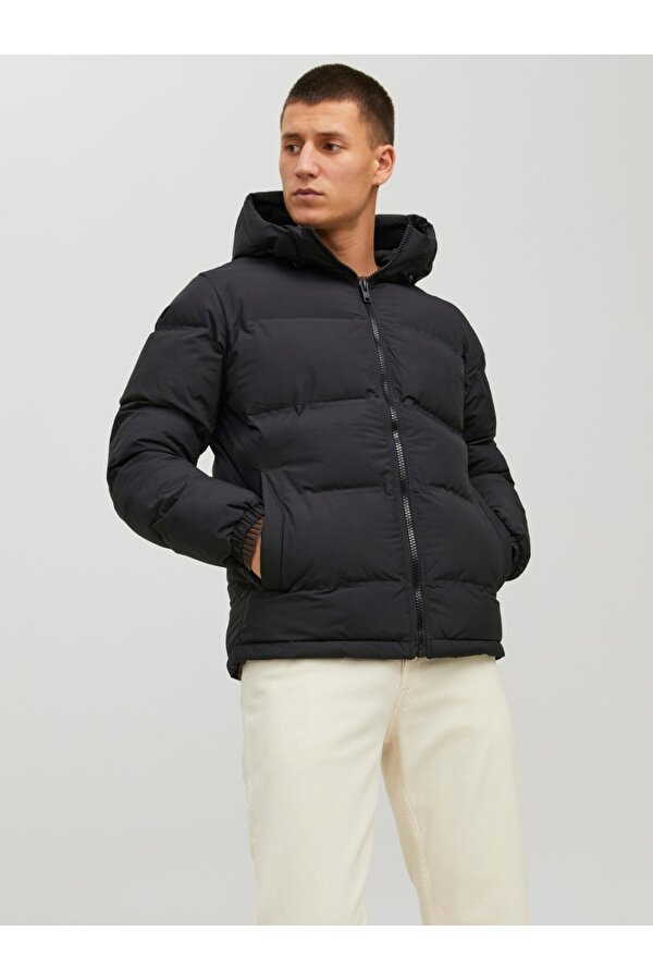 Jack & Jones Jack&Jones Kapüşonlu Şişme Siyah Erkek Mont 12211781 Jack & Jones Jack&Jones Kapüşonlu Şişme Siyah Erkek Mont 12211781