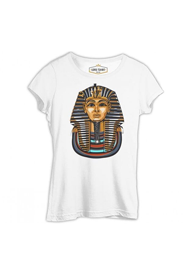Mısır - Tutankhamun Beyaz Bayan Tshirt