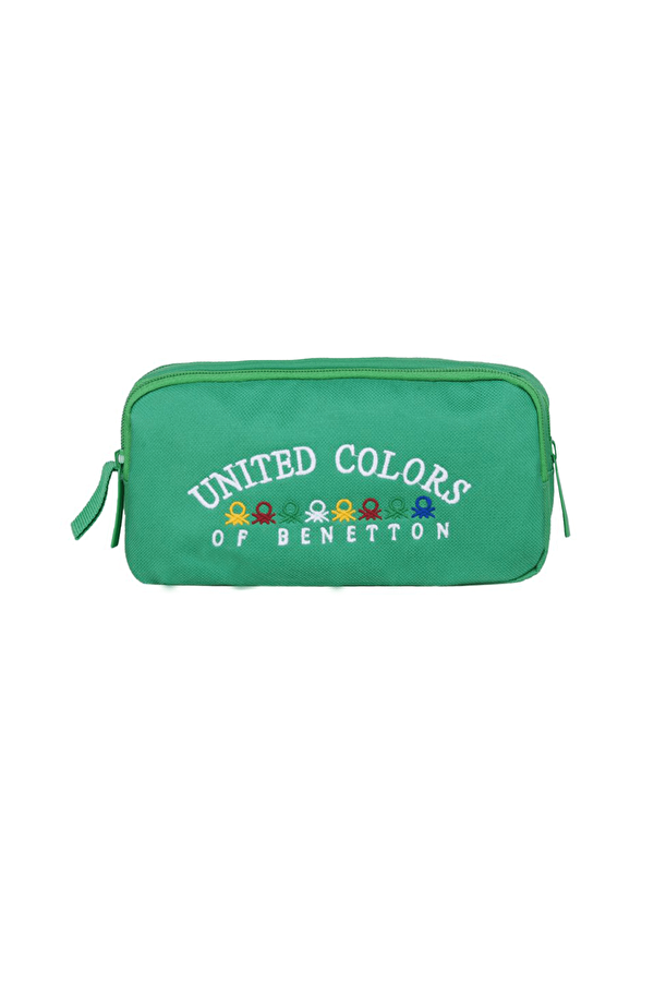 Benetton United Colors of Çift Gözlü Kalem Çantası 70057 Yeşil