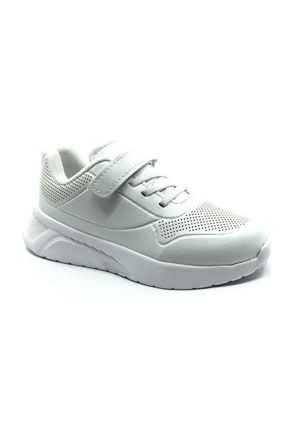 Cool Zila Unisex Beyaz Çocuk Mevsimlik Spor Ayakkabı