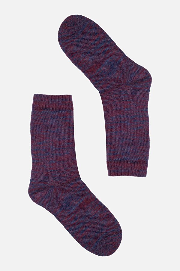 Socksmax Kadın Pamuklu Kışlık Desenli Havlu Çorap - SS-1630-D14