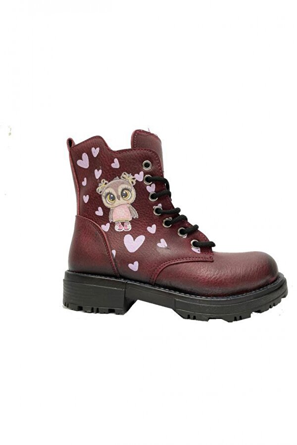 Tiny Kids 9233 Deri Resimli Trend Fashion Filet Çocuk Bot