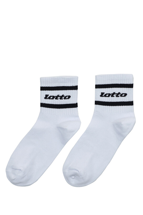 Lotto -W 2LI KISA SOKET 2P Beyaz Kadın Çorap