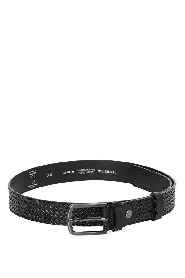 Lumberjack Gm Gran Hakiki Deri -2Pr Black Man Belt