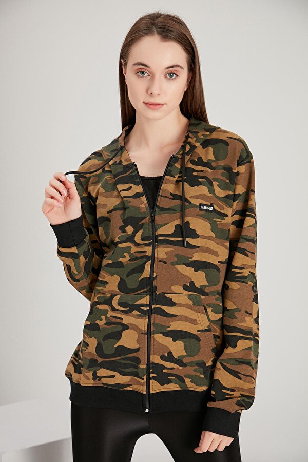 Alexander Gardi ALEXANDERGARDI FERMUARLI OVERSİZE SWEATSHİRT (E21-7290)