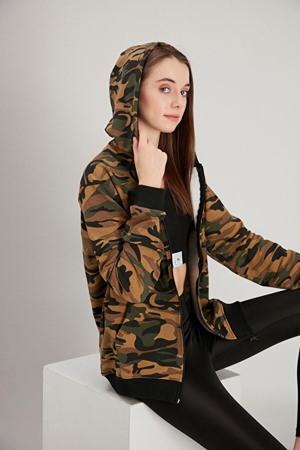 Alexander Gardi ALEXANDERGARDI FERMUARLI OVERSİZE SWEATSHİRT (E21-7290)