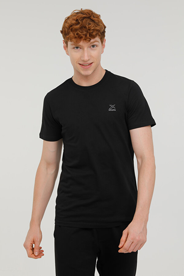 Kinetix M-Sn220 Basic C Neck T-Sh Black Man Sleeve T-Sh