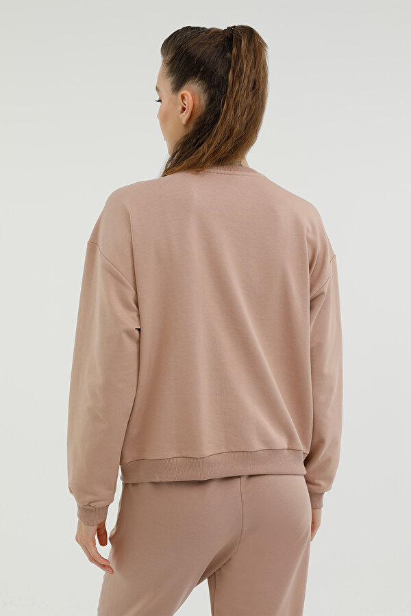 Lumberjack W-SN79 BASIC C NECK SWEAT POWDER Woman 060