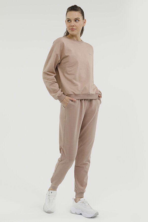 Lumberjack W-SN79 BASIC C NECK SWEAT POWDER Woman 060