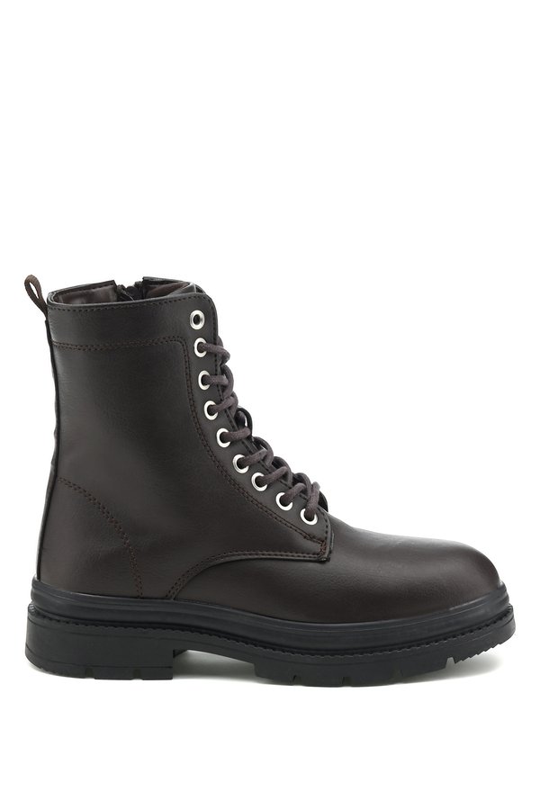 Kinetix Ginnifer 1Pr Brown Woman Military Boots