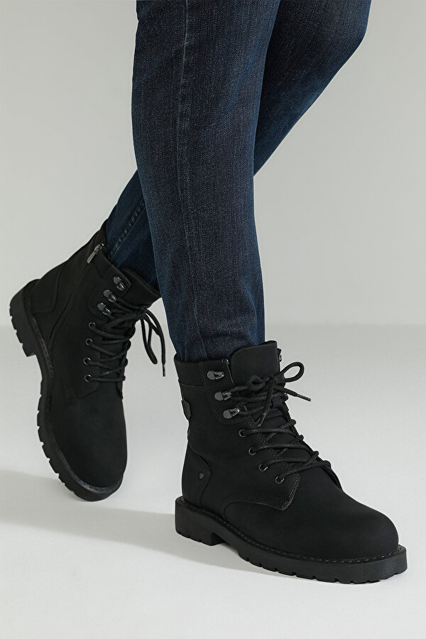 Kinetix Hedwig 2Pr Black Man Biker Boots