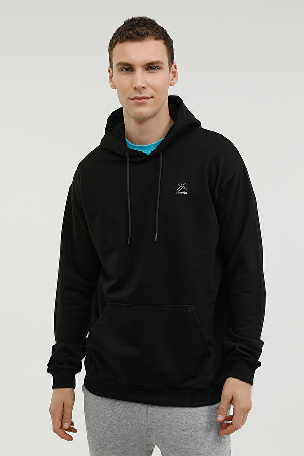 Kinetix M-Sn88 Basic Hoodie 2Pr Черный Мужчина Толстовка С Капюшоном