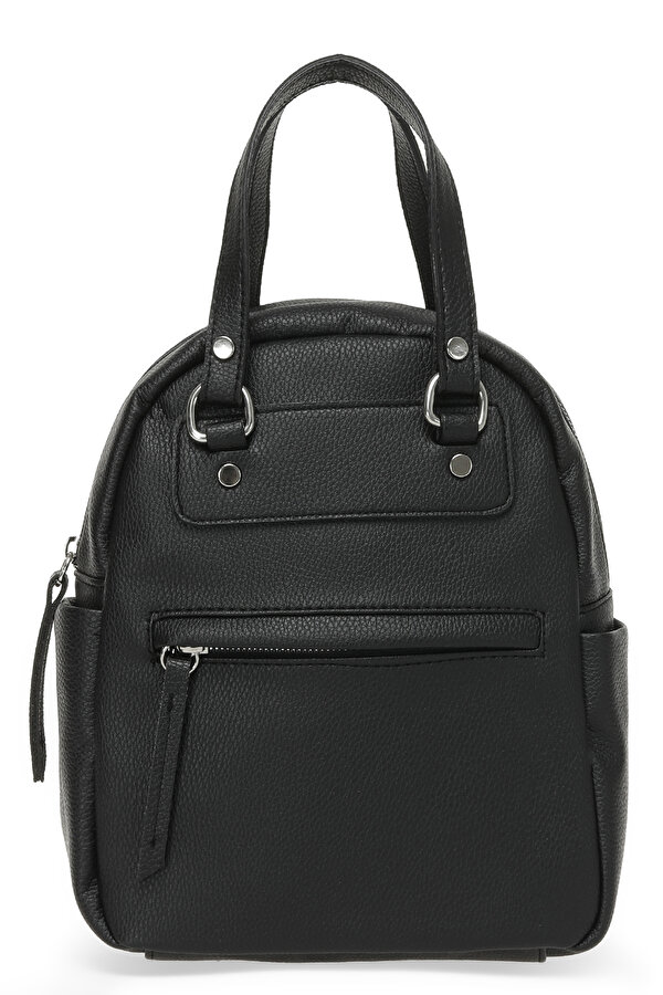 Polaris Pu Oval Srt 2Pr Black Woman Backpack