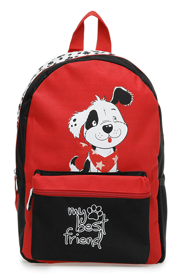 Polaris Basic Dog 2Pr Red Child Boy Kindergarten Bag