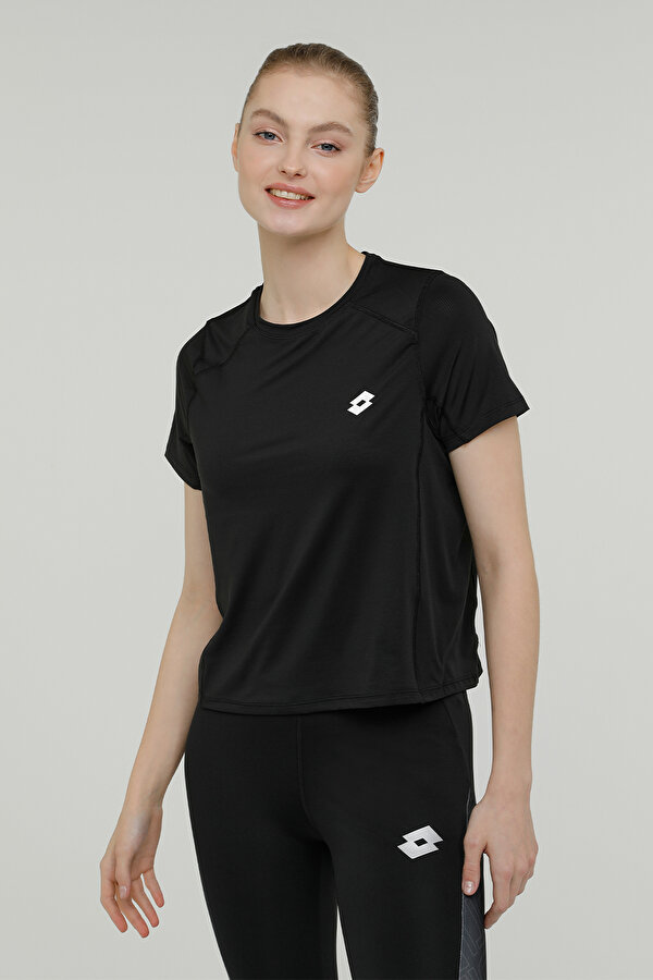 Lotto W-SD350 KAREN T-SHIRT 2PR Siyah Kadın Kısa Kol T-Shirt