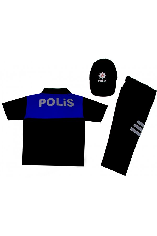Liyavera UNİSEX ÇOCUK POLO YAKA TÜRK SİVİL TOPLUM POLİS KOSTÜMÜ SİVİL TOPLUM POLİS KIYAFETİ ÜNİFORMASI NE10342