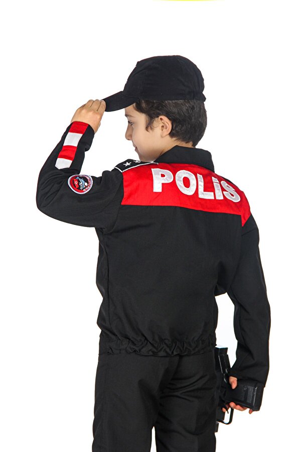 Liyavera Yunus Polis Kostümü Çocuk Üniforması Kırmızı NE7983
