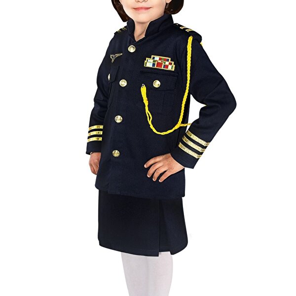 Liyavera Lacivert Kiz Pilot Kostümü Çocuk Kiyafeti Liyavera Lacivert Kiz Pilot Kostümü Çocuk Kiyafeti