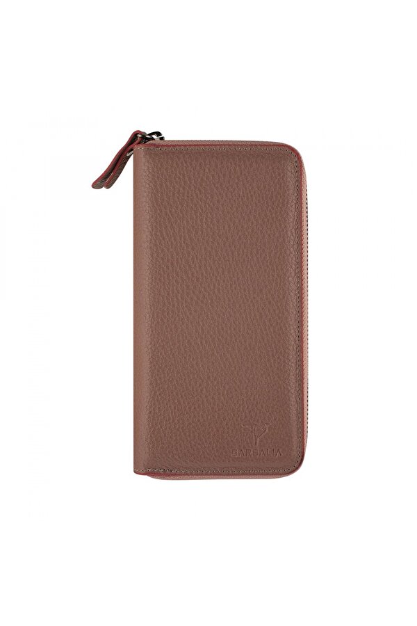 Garbalia Arthur Hakiki Deri Kadın Cüzdanı Ekru