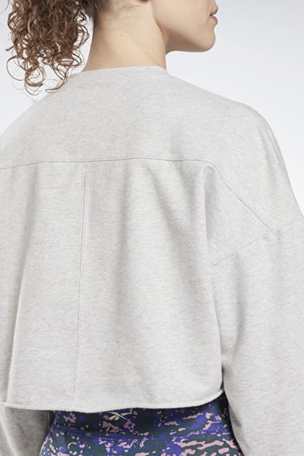 Reebok Modern Safari Cover Gri Kadın Sweatshirt