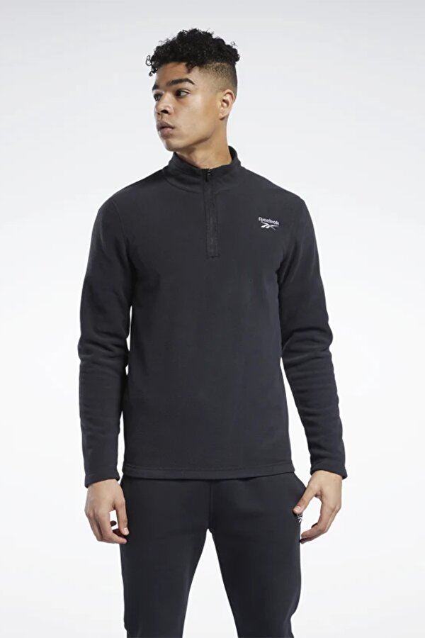 Reebok Ow Flc Q Zip Черный Мужчина Джемпер