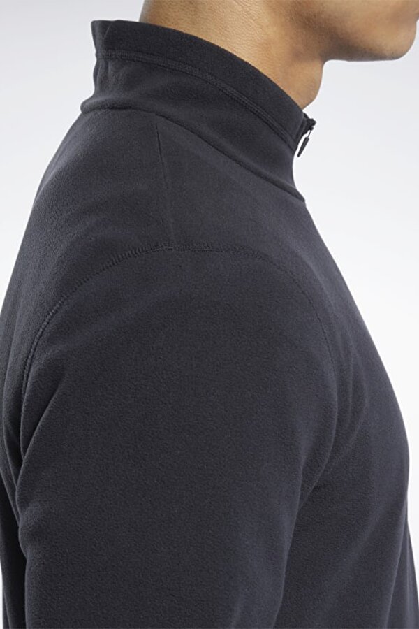 Reebok Ow Flc Q Zip Черный Мужчина Джемпер