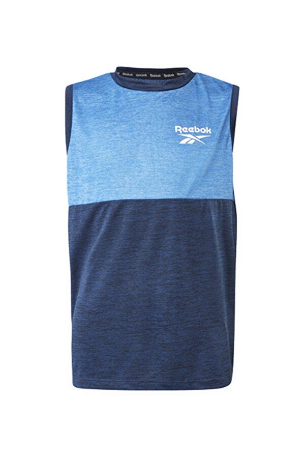 Reebok PERFORMANCE Mavi Erkek Çocuk Kısa Kol T-Shirt