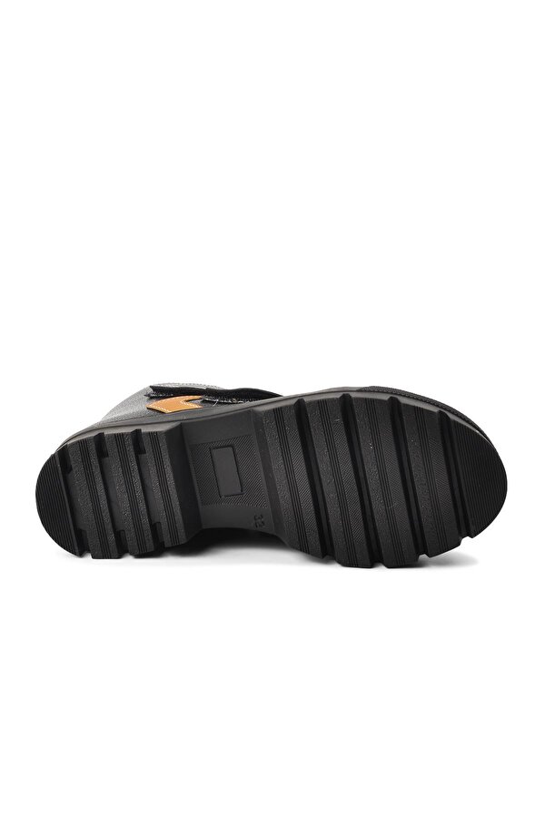 Ayakmod Arz 2301004-F Siyah-Camel İçi Kürklü Cırtlı Çocuk Bot