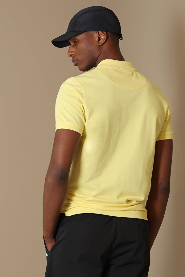 Lufian Erkek Laon Spor Polo Yaka T-Shirt 627111040091 Sarı