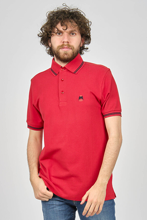 Uztex Erkek Polo Yaka T-Shirt 07100322 Kırmızı