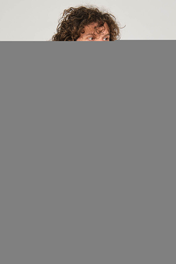 Desen Triko Erkek Polo Yaka Blok Desenli T-Shirt 0249821 Indigo