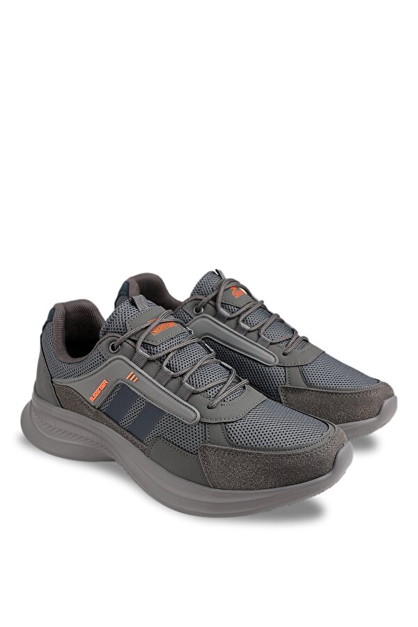Slazenger ZODYAK Sneaker Erkek Ayakkabı Koyu Gri / Turuncu