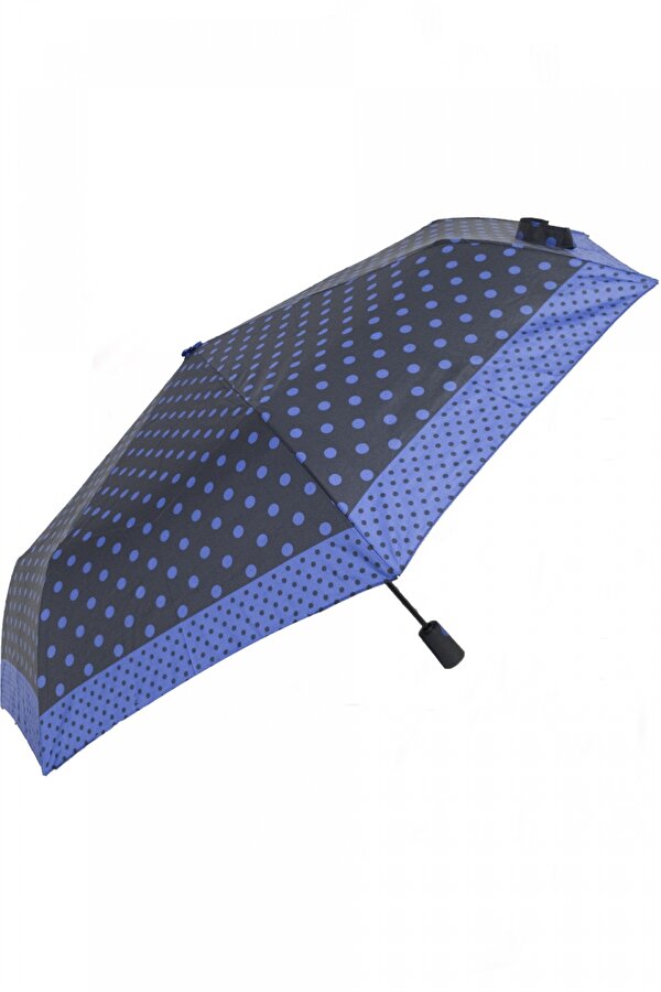 Marlux Lacivert Mavi Puantiyeli Tam Otomatik Kadın Şemsiye M21MAR6180R003