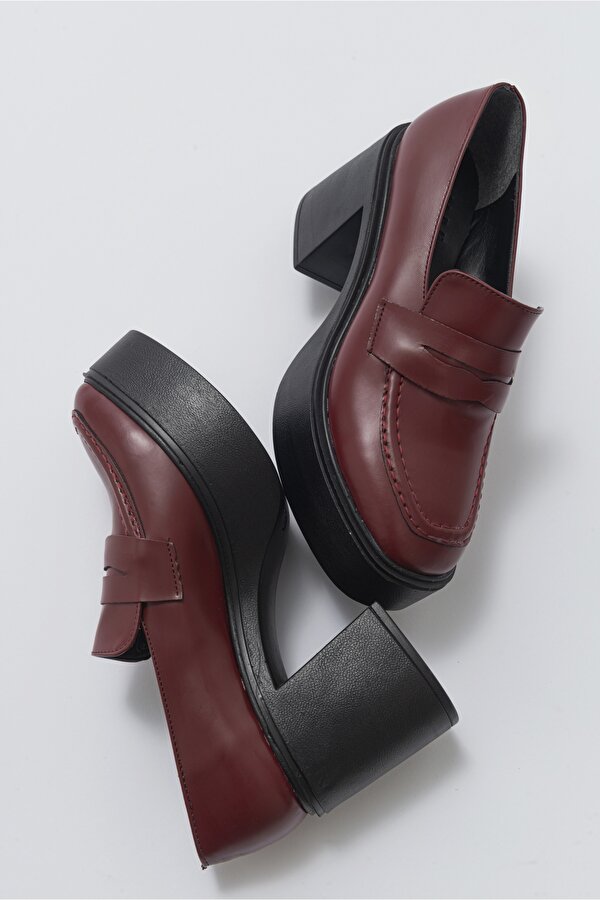 Luvi Shoes ALAS Bordo Kadın Ayakkabı