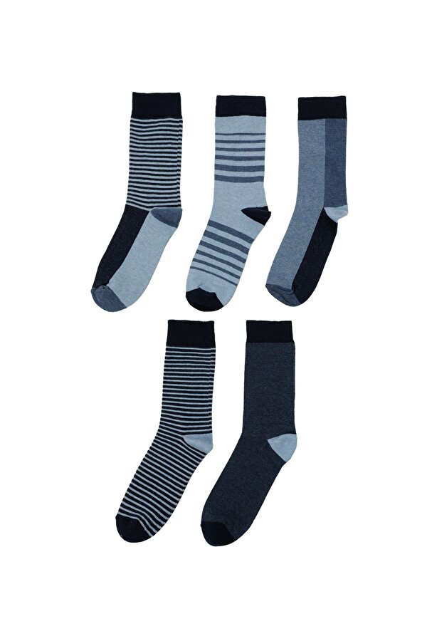 Polaris BLOK 5 LI SKT-M 3FX Mavi Erkek Soket Çorap