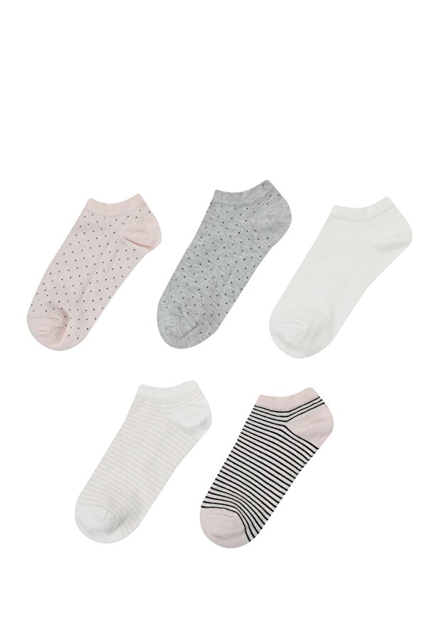 Polaris MIX 5 LI PTK-W 3FX LIGHT PINK Woman 5 Pack Bootie Socks