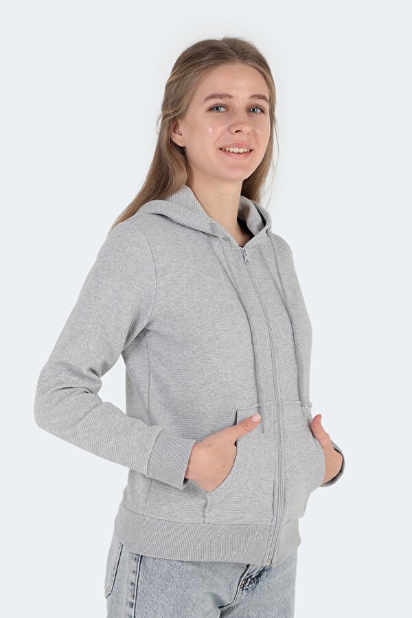 Slazenger PEMA I Kadın Sweatshirt Gri ZB6716