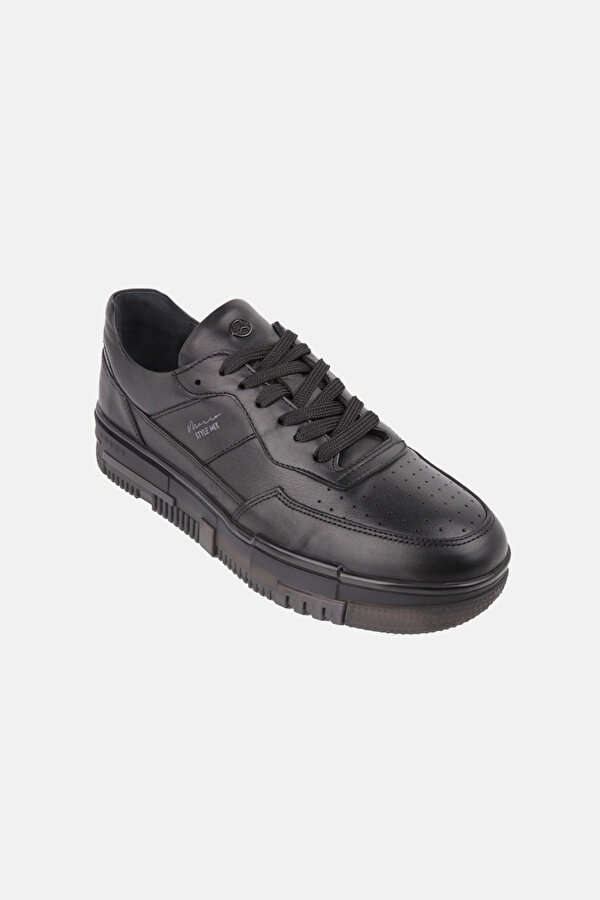 Marcomen Erkek Hakiki Deri Sneaker Ayakkabı 6265370 Siyah